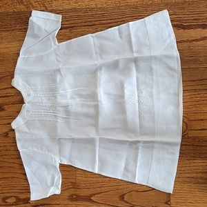 Vintage White Cotton Christening Dress